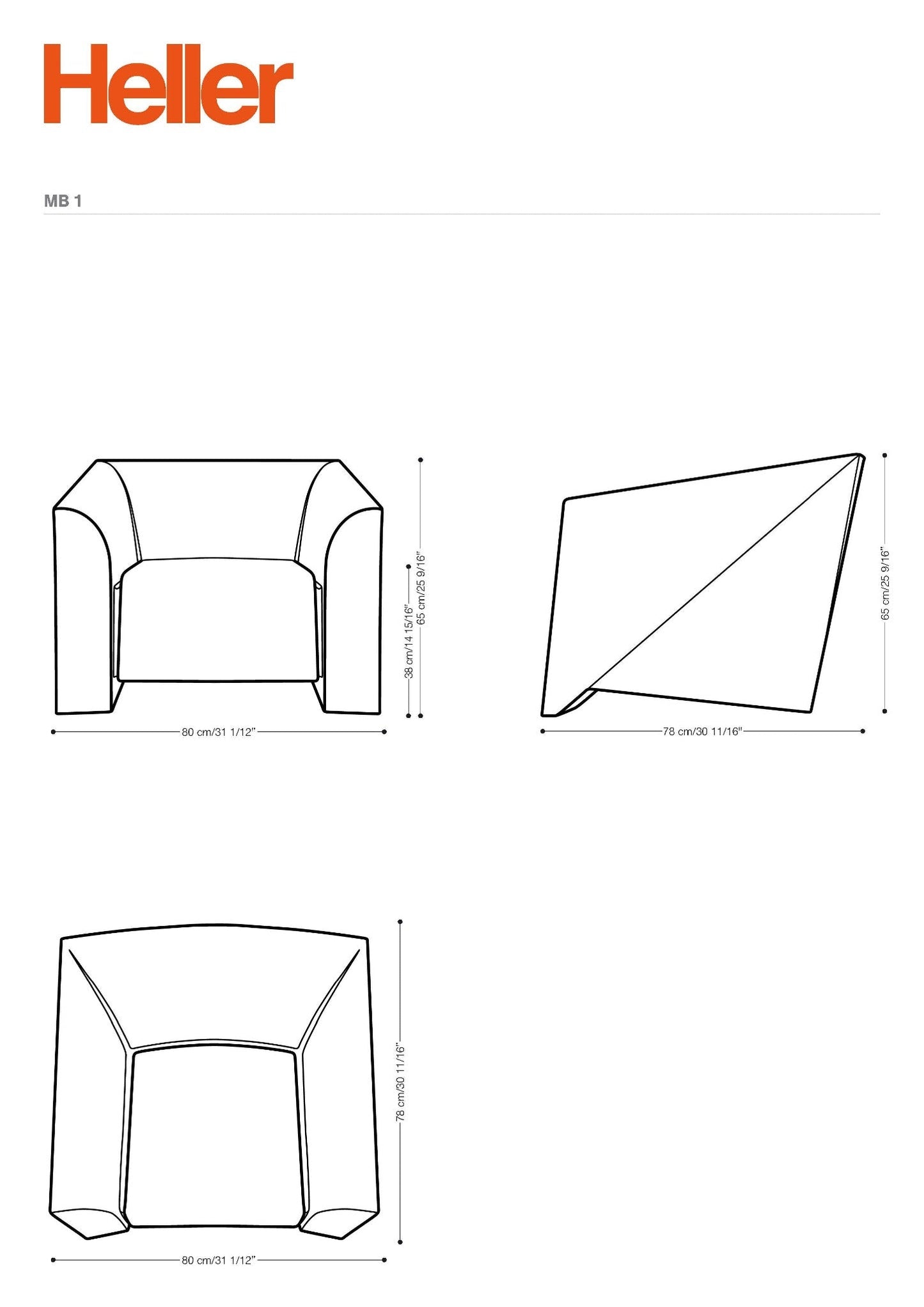 MB 1 - Heller Furniture - Sofas + Lounge Chairs - White