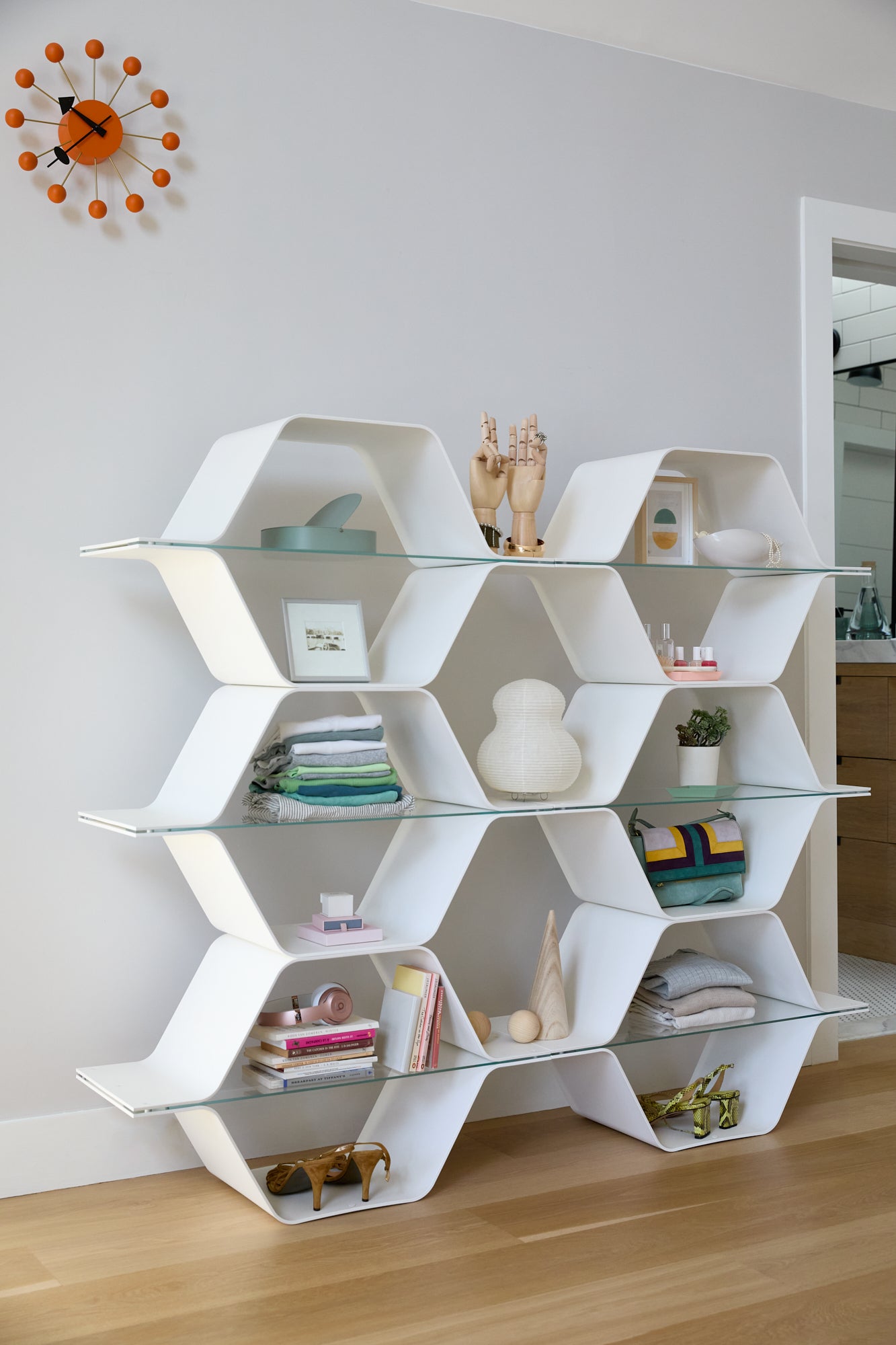 Honeycomb Modular Shelving | Bill Curry | Heller Furniture