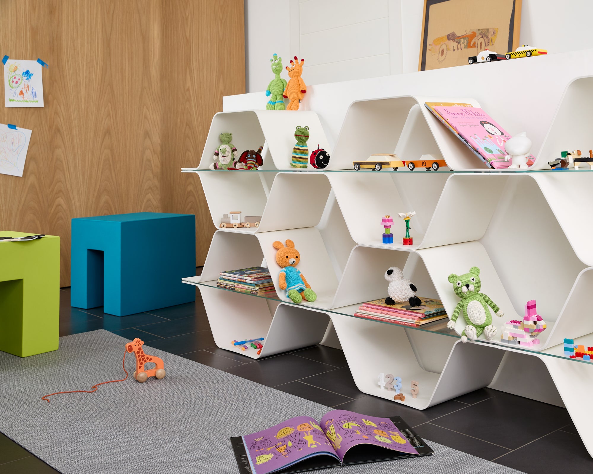 Honeycomb Modular Shelving | Bill Curry | Heller Furniture