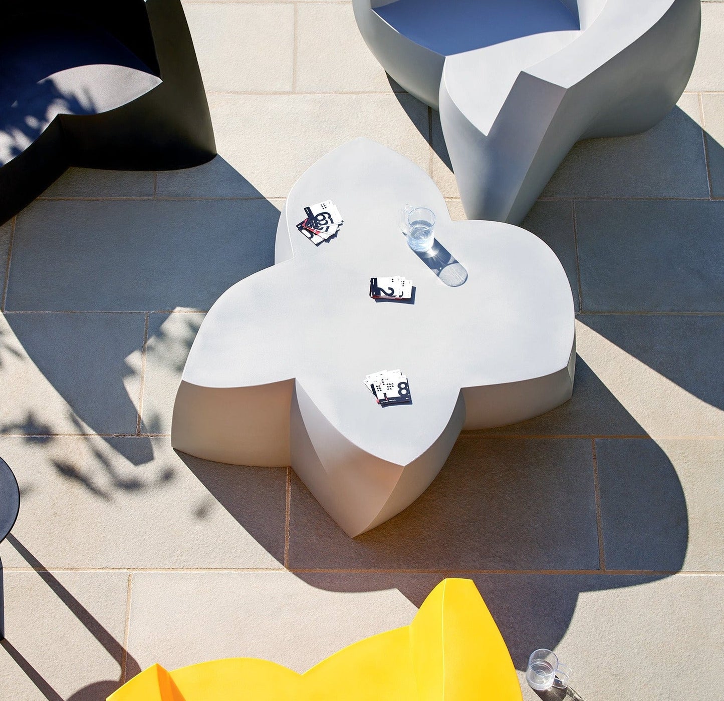 Gehry Coffee Table - Heller Furniture - Coffee Tables - Silver