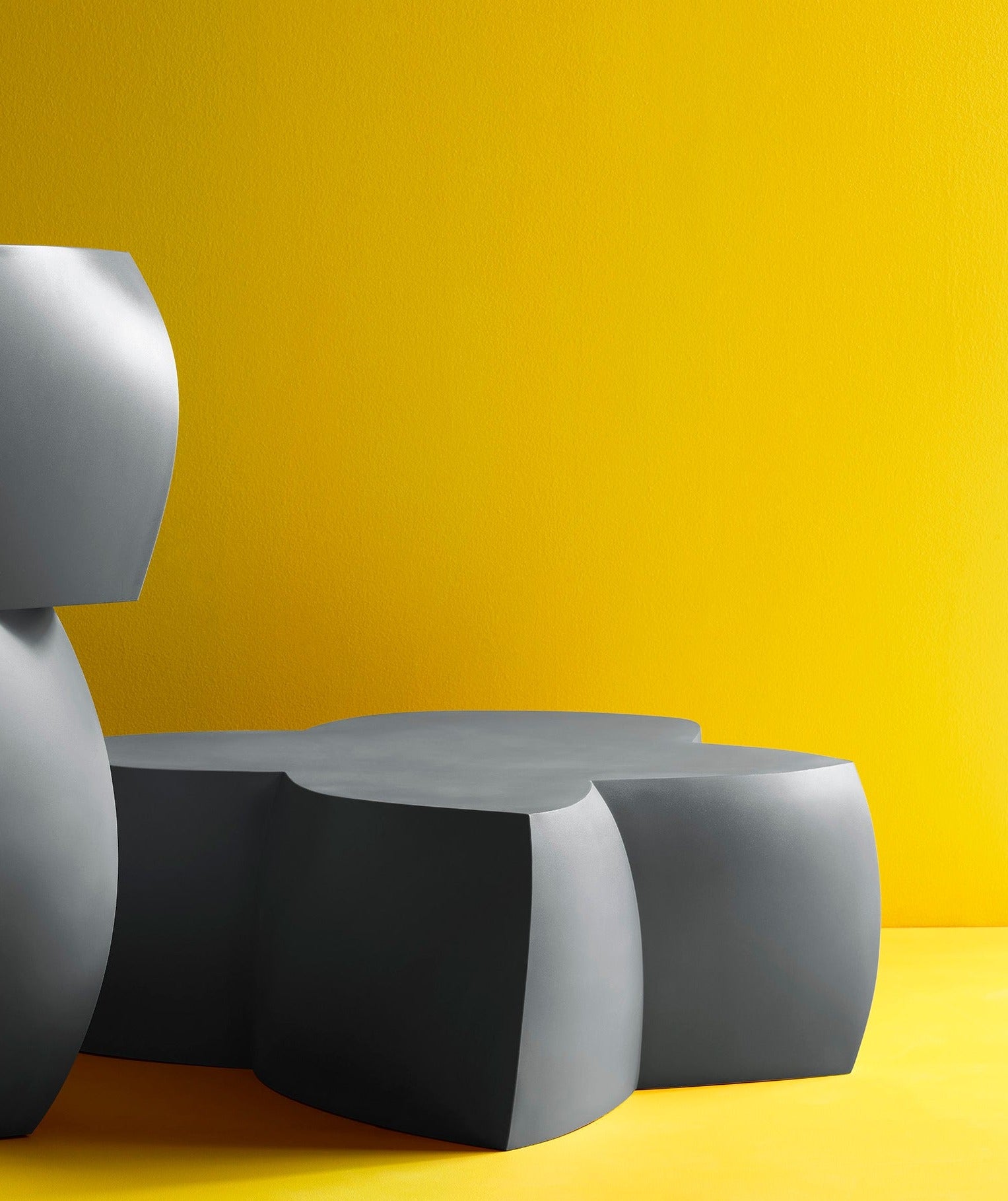 Gehry Coffee Table - Heller Furniture - Coffee Tables - Silver