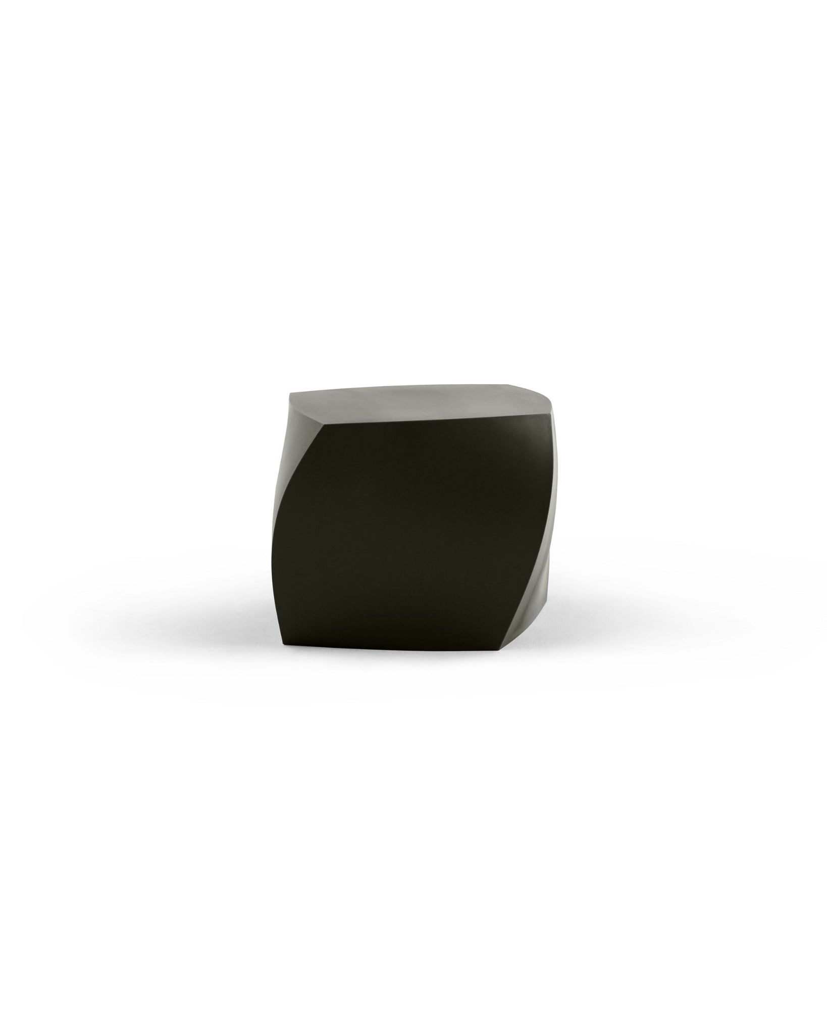 Gehry Left Twist Cube - Heller Furniture - Side Tables + Stools - Black