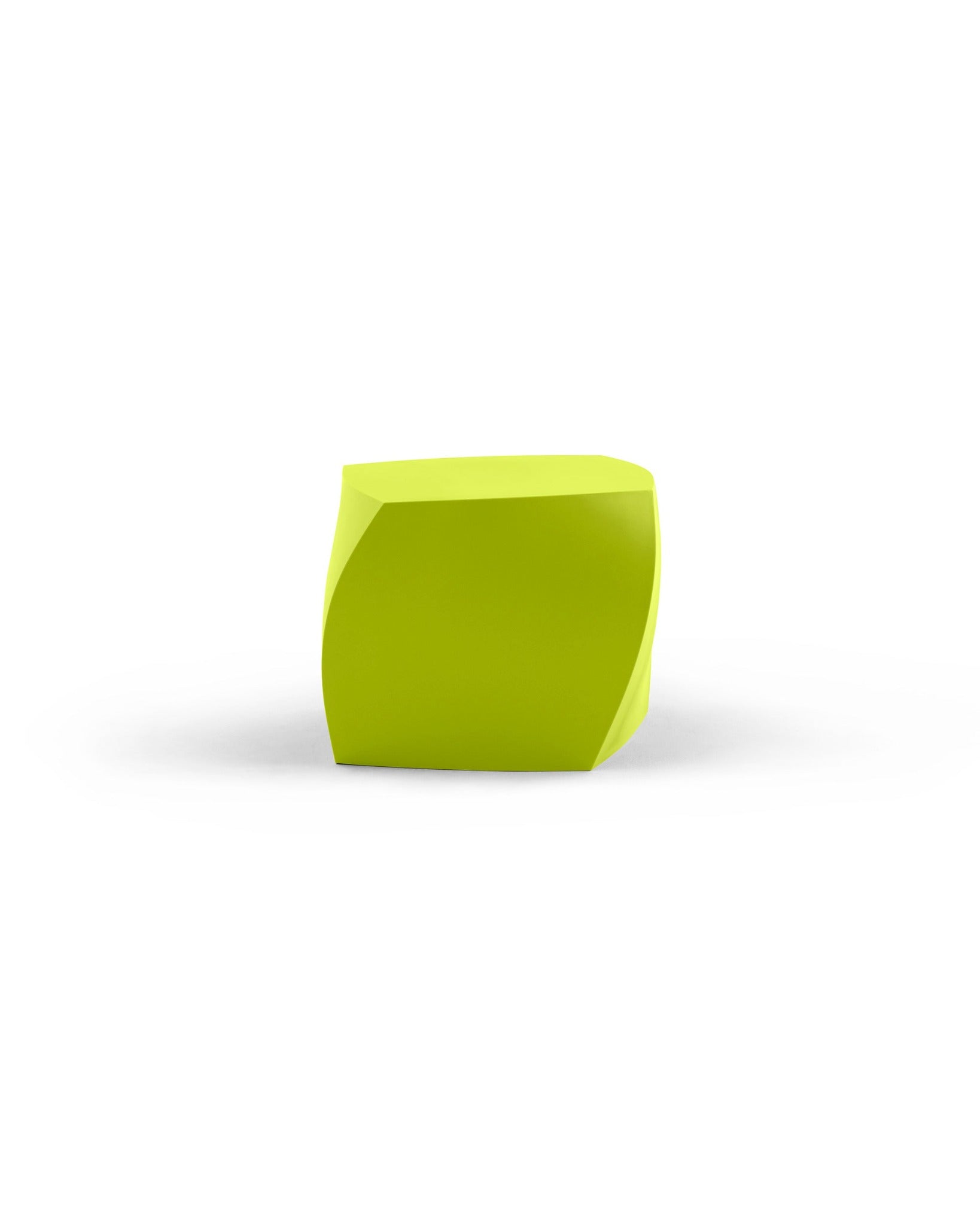 Gehry Left Twist Cube - Heller Furniture - Side Tables + Stools - Green