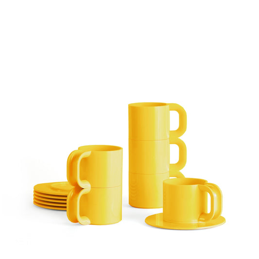 Max 2 | Cups & Saucers | Hellerware - Heller Furniture - Hellerware - Max 2 | Set of 12