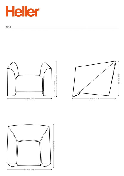 MB 1 - Heller Furniture - Sofas + Lounge Chairs - White