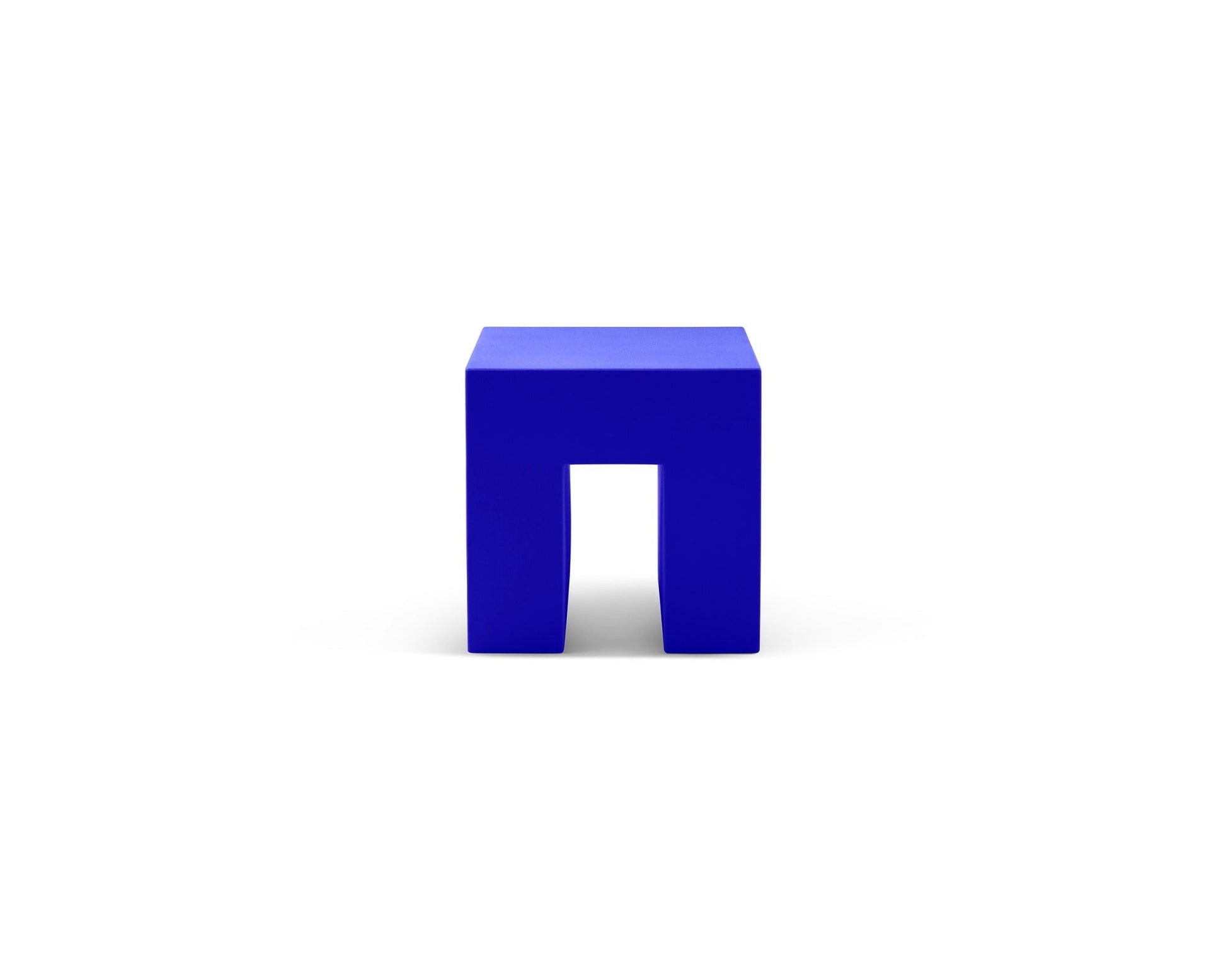 Vignelli Cube - Heller Furniture - Side Tables + Stools - Blue