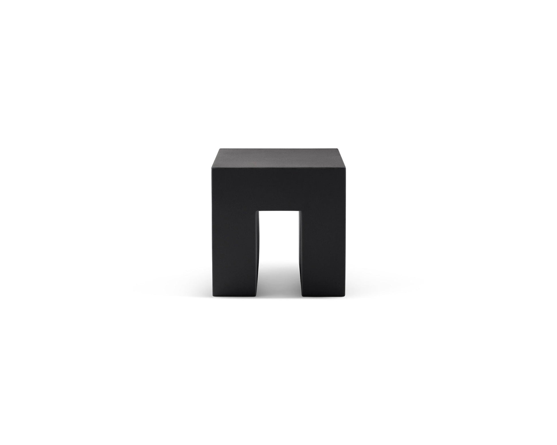 Vignelli Cube - Heller Furniture - Side Tables + Stools - Dark Grey