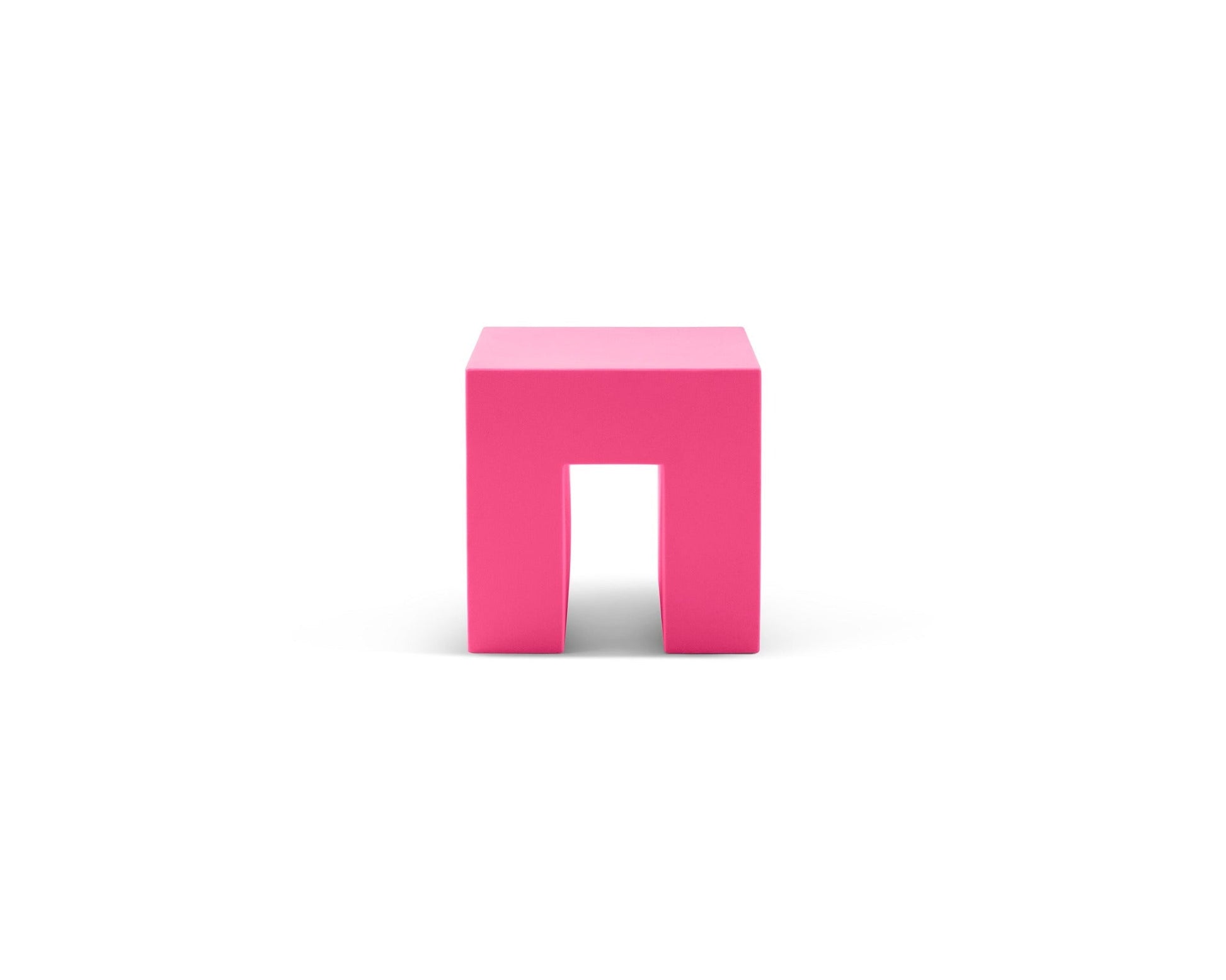 Vignelli Cube - Heller Furniture - Side Tables + Stools - Pink