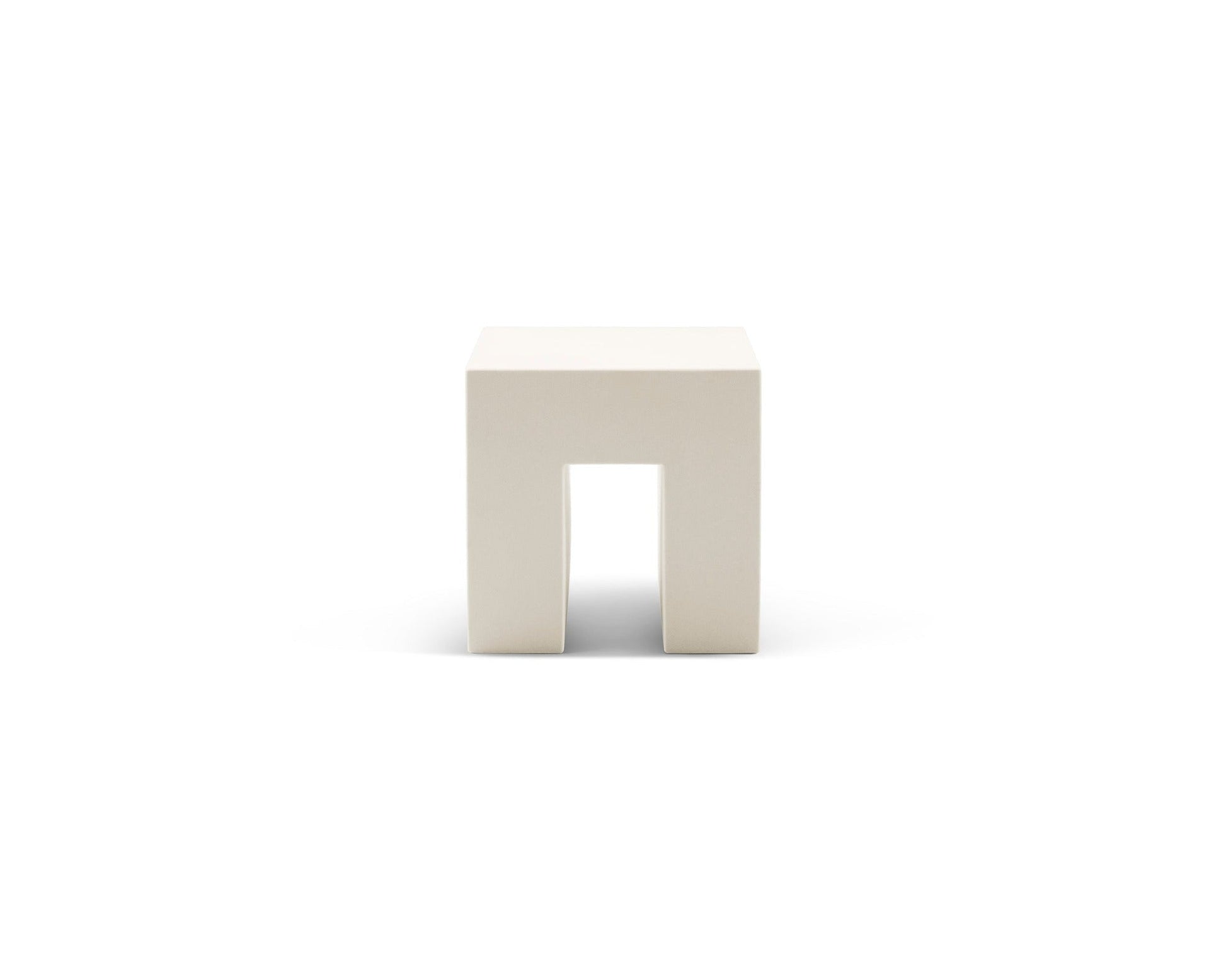 Vignelli Cube - Heller Furniture - Side Tables + Stools - White