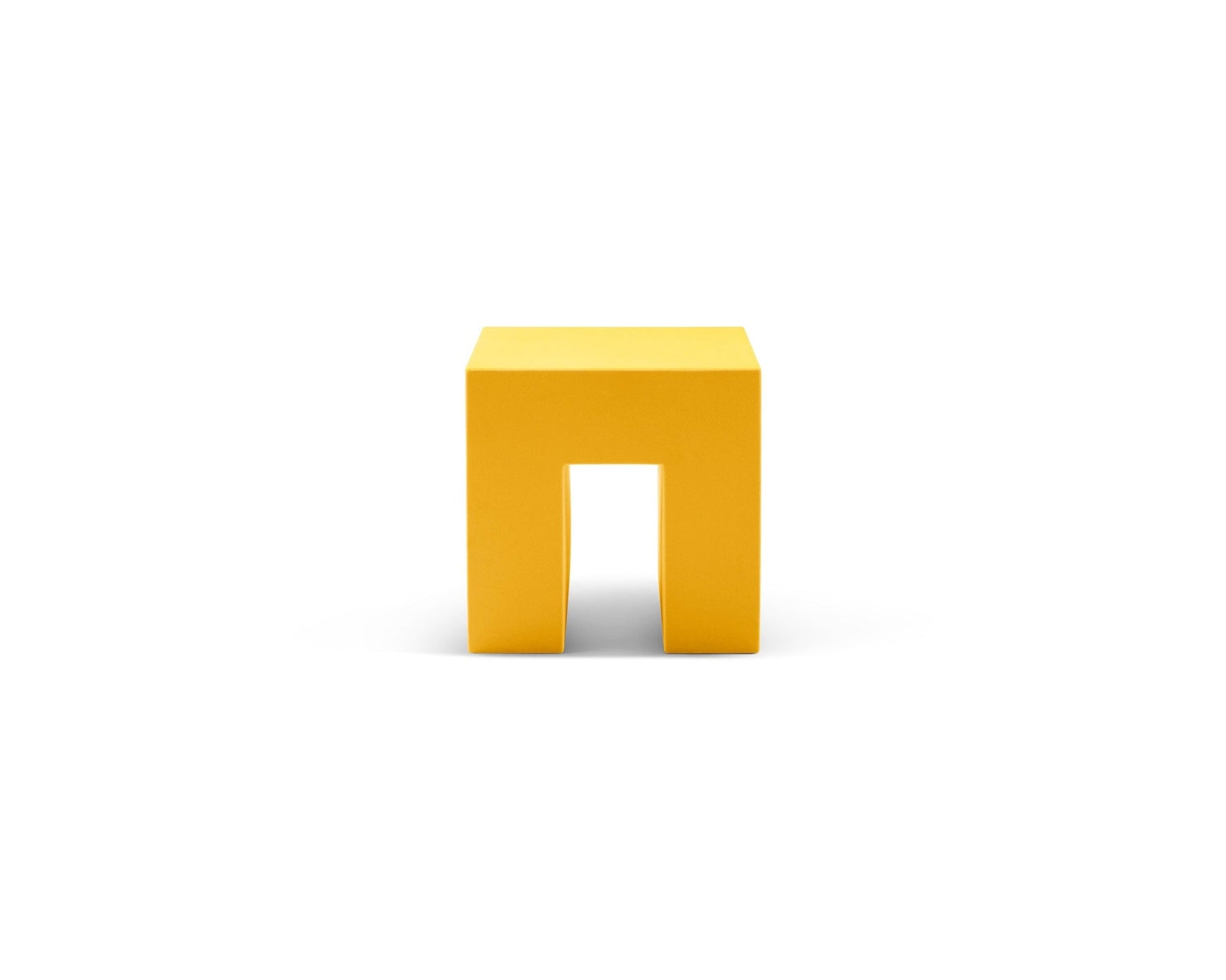 Vignelli Cube - Heller Furniture - Side Tables + Stools - Yellow